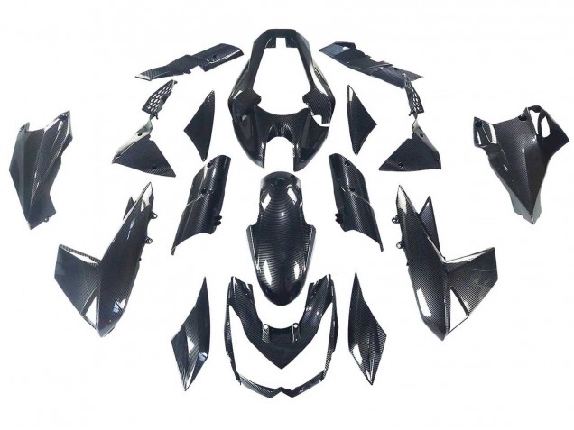 Carenados Moto Kawasaki Z1000 2010-2013 - Negro FibraCarbono