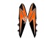Carenados Moto Kawasaki Z1000 2010-2013 - Naranja Negro Brillante