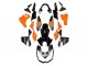 Carenados Moto Kawasaki Z1000 2010-2013 - Naranja Negro Brillante