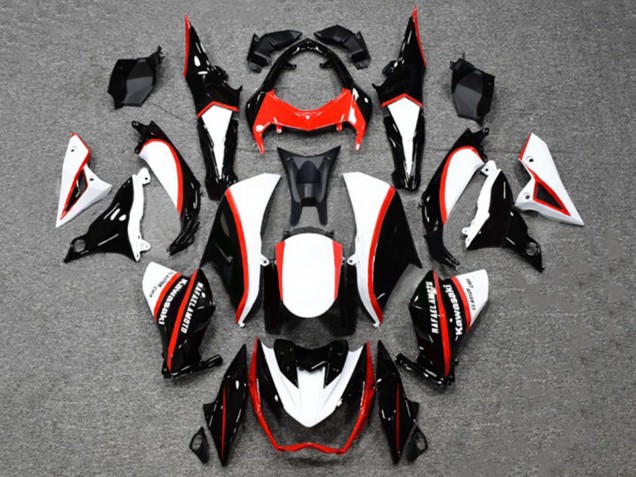Carenados Moto Kawasaki Z1000 2014-2019 - Negro Brillante Blanco Rojo