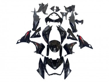 Carenados Moto Kawasaki Z800 2013-2018 - Negro Brillante Rojo