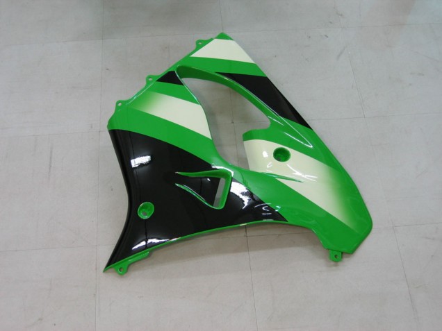 Carenados Moto Kawasaki ZX9R 2000-2001 - Verde Plata Negro