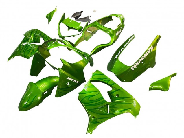 Carenados Moto Kawasaki ZX9R 2000-2001 - Verde Llama