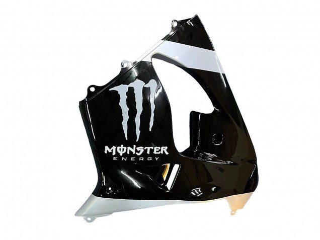 Carenados Moto Kawasaki ZX9R 2002-2003 - Plata Negro Brillante Monstruo Elf