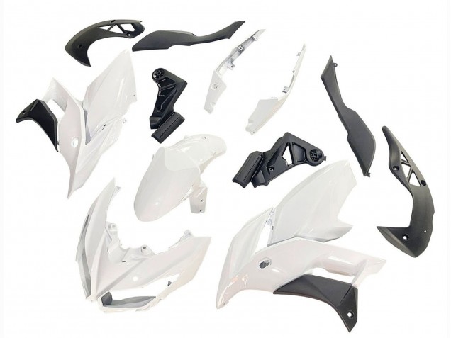 Carenados Moto Kawasaki Versys 650 2015-2021 - Blanco Negro Mate