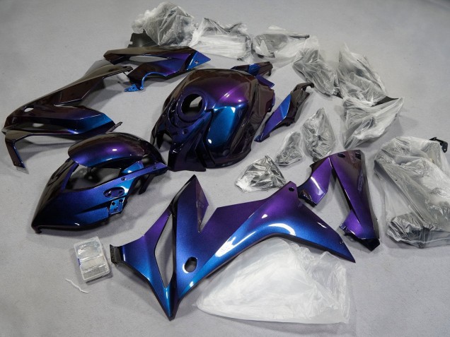 Carenados Moto Honda CBR650R 2021-2023 - Camaleón Azul Púrpura