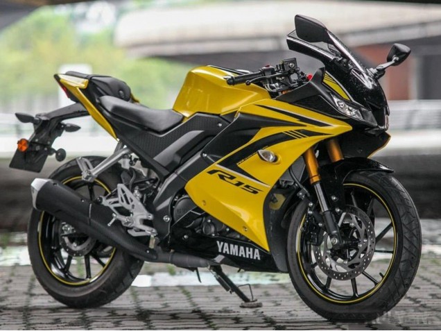 Carenados Moto Yamaha YZF R15 2018-2024 - Amarillo Negro