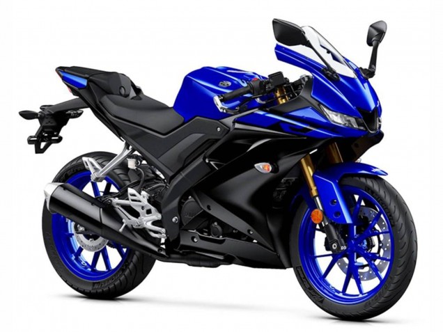 Carenados Moto Yamaha YZF R125 2019-2024 - Azul Negro Mate