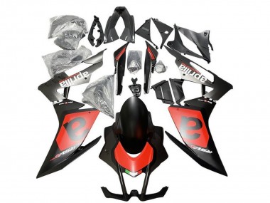 Carenados Moto Aprilia RSV4 1000 2009-2015 - Negro Mate Rojo Blanco