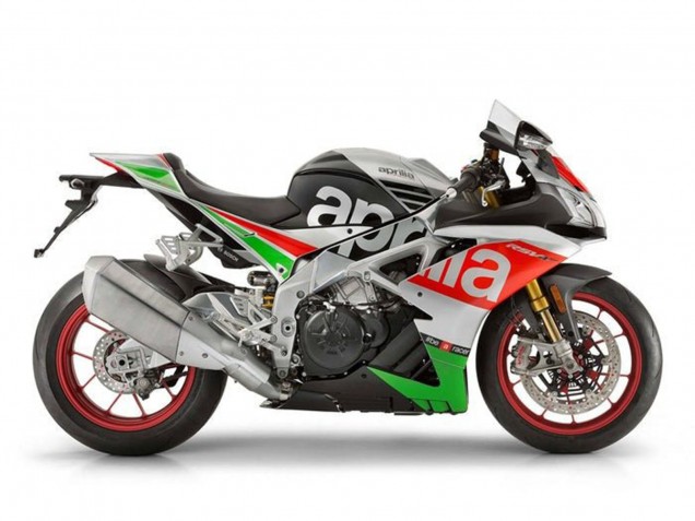 Carenados Moto Aprilia RSV4 1000 2009-2015 - Plata Rojo Negro Verde