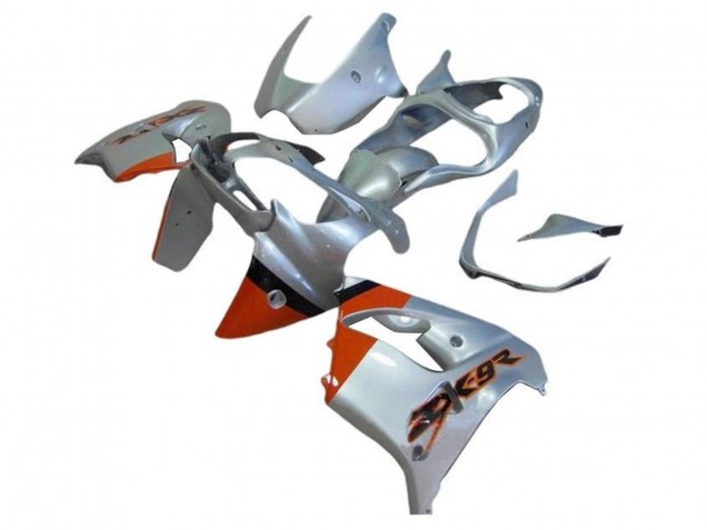 Carenados Moto Kawasaki ZX9R 2002-2003 - Plata Naranja Negro