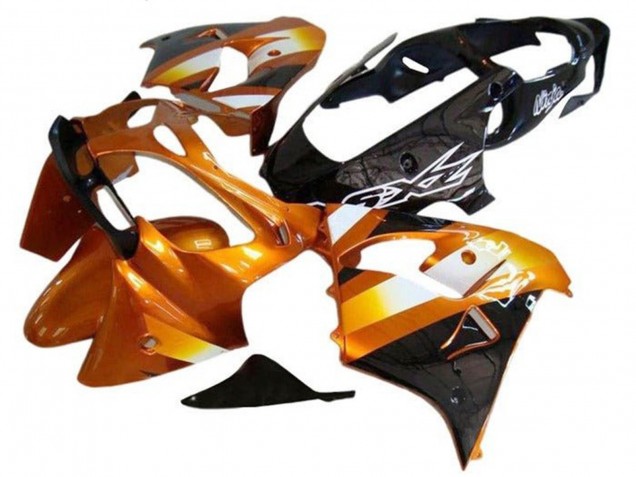 Carenados Moto Kawasaki ZX9R 2002-2003 - Naranja Negro Blanco