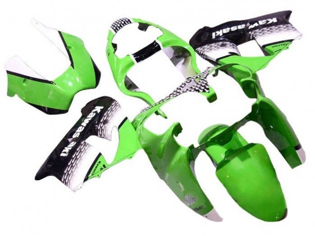 Carenados Moto Kawasaki ZX9R 2002-2003 - Verde Blanco Negro