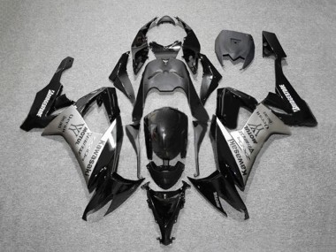 Carenados Moto Kawasaki ZX10R 2008-2010 - Negro Brillante Gris Bridgestone Motul