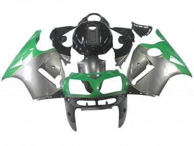Carenados Moto Kawasaki ZX12R 2000-2001 - Plata Verde Negro