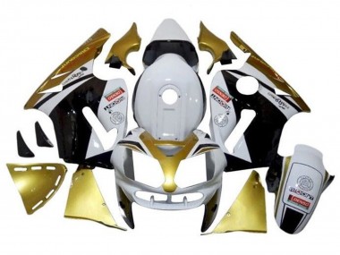 Carenados Moto Kawasaki ZX12R 2000-2001 - Blanco Oro Negro