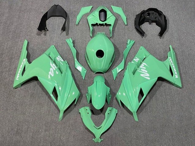 Carenados Moto Kawasaki EX300 2013-2017 - Verde Claro Blanco