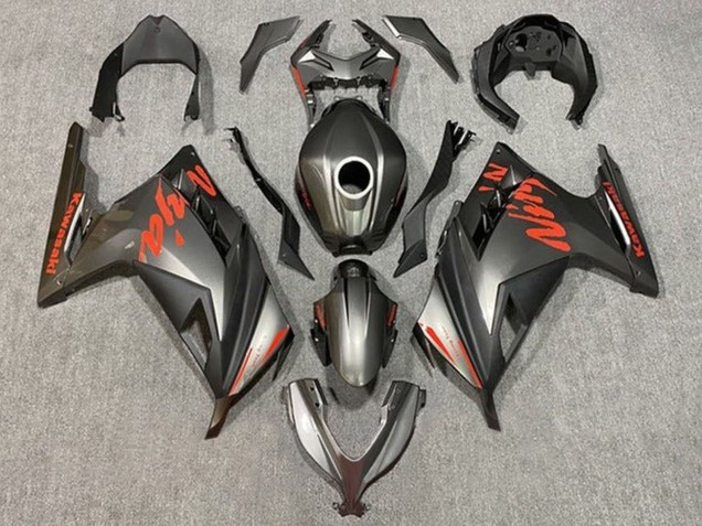 Carenados Moto Kawasaki EX300 2013-2017 - Negro Mate Rojo