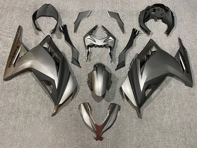 Carenados Moto Kawasaki EX300 2013-2017 - Plata Negro Mate