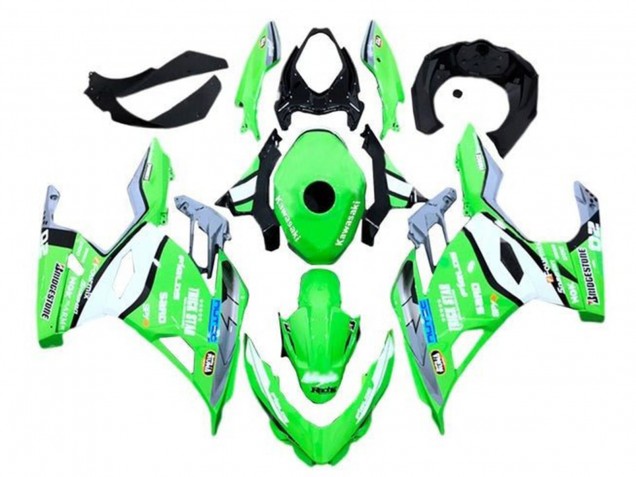Carenados Moto Kawasaki Ninja 400 2018-2024 - Verde Gris Negro Azul Trick Star Bridgestone