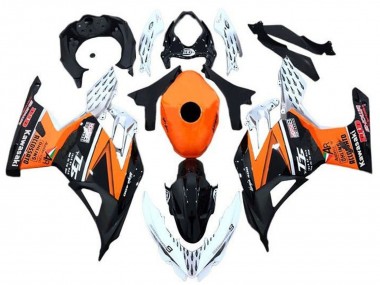 Carenados Moto Kawasaki Ninja 400 2018-2024 - Naranja Blanco Negro