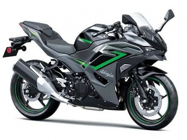 Carenados Moto Kawasaki Ninja 500 EX500R 2024-2026 - Negro Gris Verde