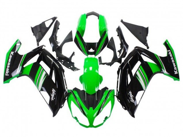 Carenados Moto Kawasaki Ninja 650 EX650 2012-2016 - Verde Negro Blanco Gris Raya