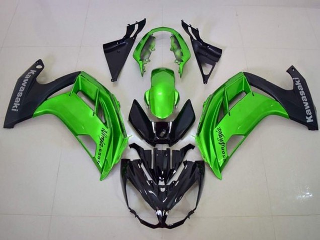 Carenados Moto Kawasaki Ninja 650 EX650 2012-2016 - Verde Negro Mate