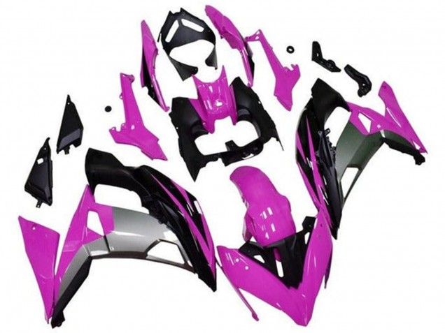 Carenados Moto Kawasaki Ninja 650 EX650 2017-2019 - Rosa Negro Gris