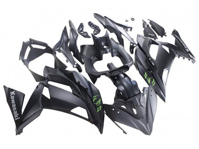 Carenados Moto Kawasaki Ninja 650 EX650 2017-2019 - Negro Mate Verde