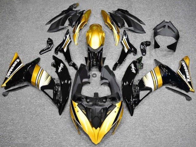 Carenados Moto Kawasaki Ninja 650 EX650 2017-2019 - Oro Negro Blanco