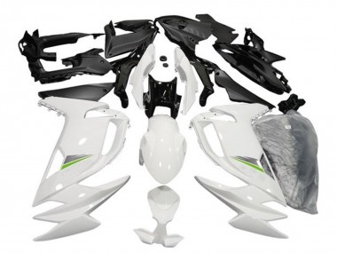 Carenados Moto Kawasaki Ninja 650 EX650 2020-2026 - Blanco Brillante Verde