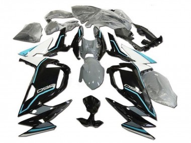 Carenados Moto Kawasaki Ninja 650 EX650 2020-2026 - Blanco Azul Negro Brillante