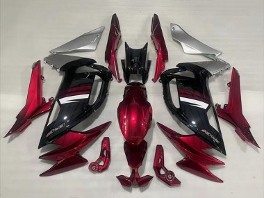 Carenados Moto Kawasaki Ninja 650 EX650 2020-2026 - Rojo Plata Blanco Negro