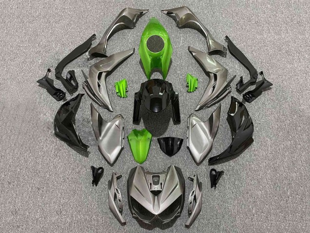 Carenados Moto Kawasaki Z1000 2014-2019 - Gris Verde Negro