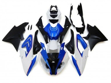 Carenados Moto BMW S1000RR 2015-2016 - Blanco Azul Negro Mate