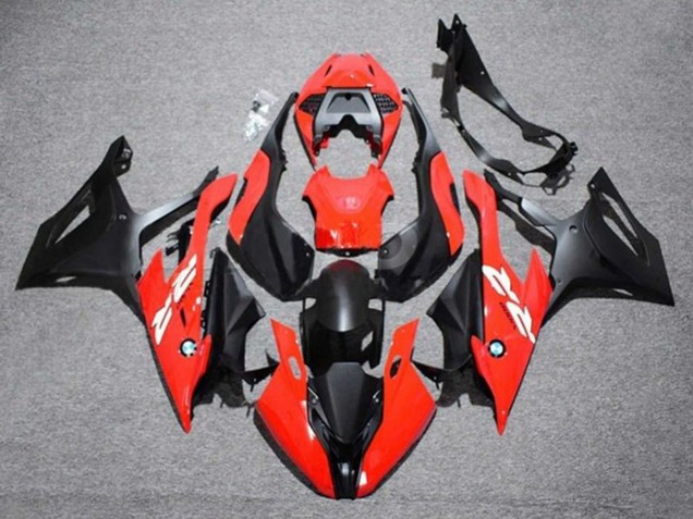 Carenado Moto BMW S1000RR 2019-2022 - Rojo Blanco Negro Mate