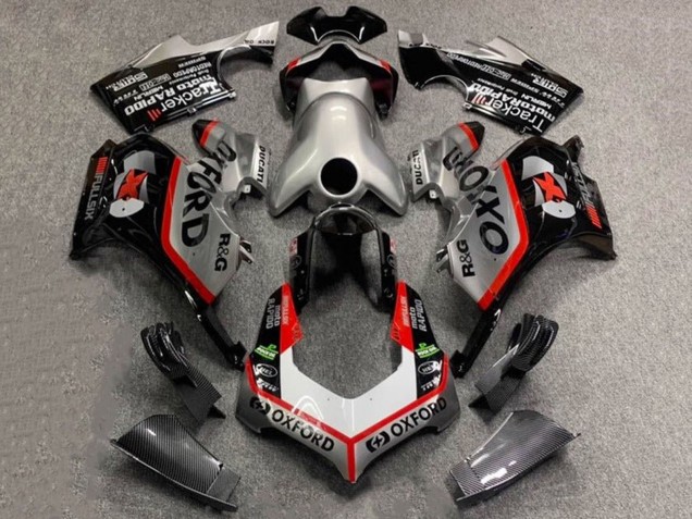 Carenados Moto Ducati Panigale V4 V4S 2020-2021 - Plata Blanco Rojo Negro FibraCarbono Estilo