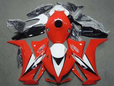 Carenados Moto Honda CBR1000RR 2012-2016 - Blanco Rojo Negro Brillante Raya