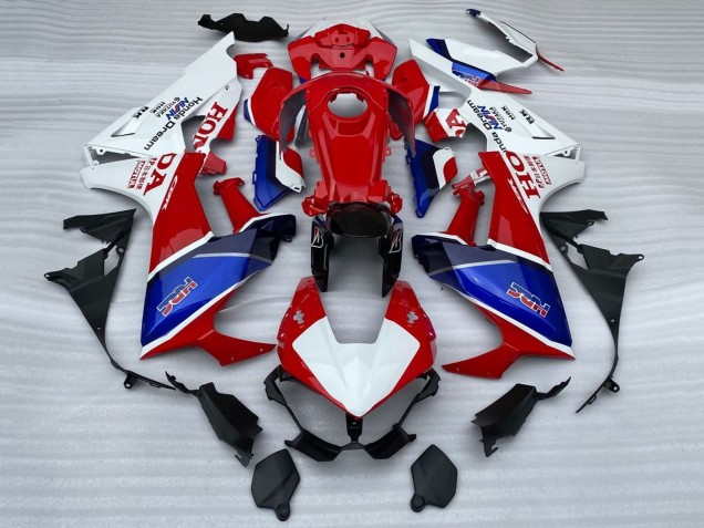 Carenados Moto Honda CBR1000RR 2017-2024 - Blanco Rojo Azul HRC