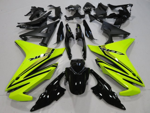 Carenados Moto Honda CBR500R 2016-2018 - Neon Amarillo Negro Brillante