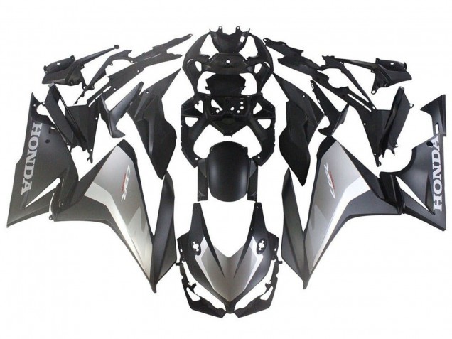 Carenados Moto ABS Honda CBR500R 2022-2023 - Plata Gris Negro Mate
