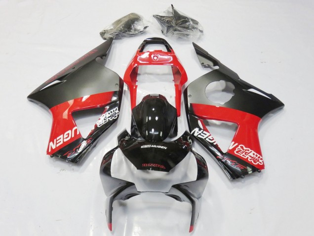 Carenados Moto Honda CBR900RR 954 2002-2003 - Gris Rojo Negro Brillante Mugen