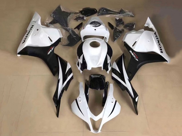 Carenado Moto Honda CBR600RR 2013-2026 - Blanco Negro Brillante