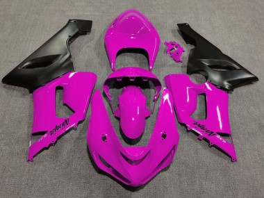 Carenados Moto Kawasaki ZX6R 2005-2006 - Rosa Negro Mate