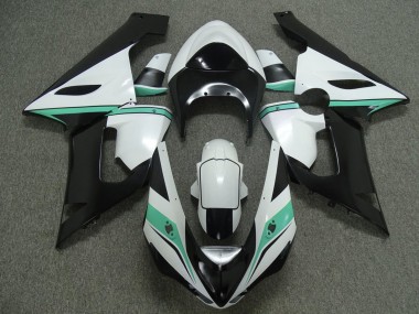 Carenados Moto Kawasaki ZX6R 2005-2006 - Blanco Negro Verde