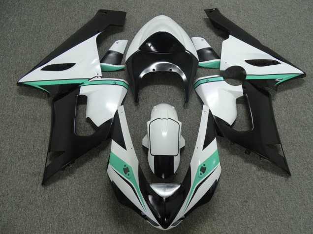 Carenados Moto Kawasaki ZX6R 2005-2006 - Blanco Negro Verde