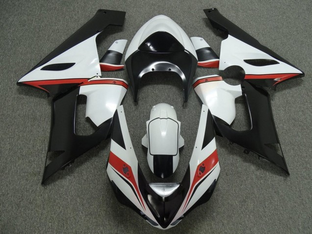 Carenados Moto Kawasaki ZX6R 2005-2006 - Blanco Negro Rojo