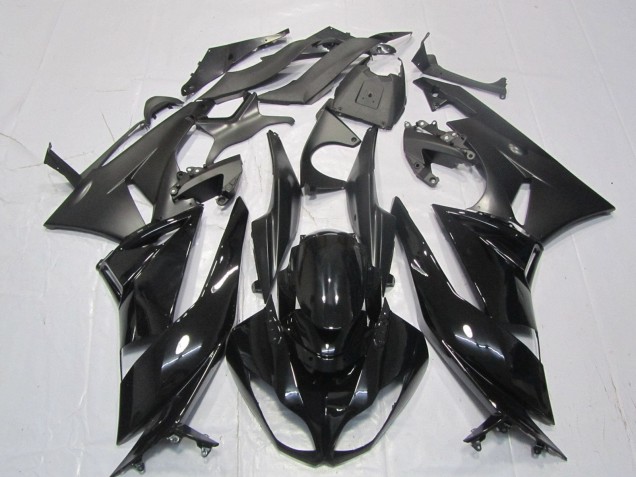 Carenados Moto Kawasaki ZX6R 2007-2008 - Negro Brillante Negro Mate