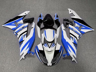 Carenados Moto Kawasaki ZX6R 2007-2008 - Blanco Azul Negro